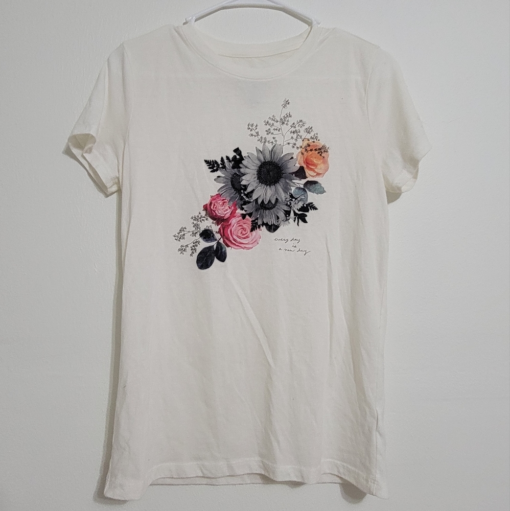 White Floral Aeropostale Shirt